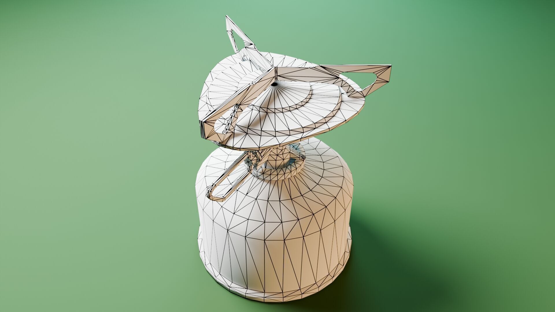 Camping Stove Low-poly 3D model_5