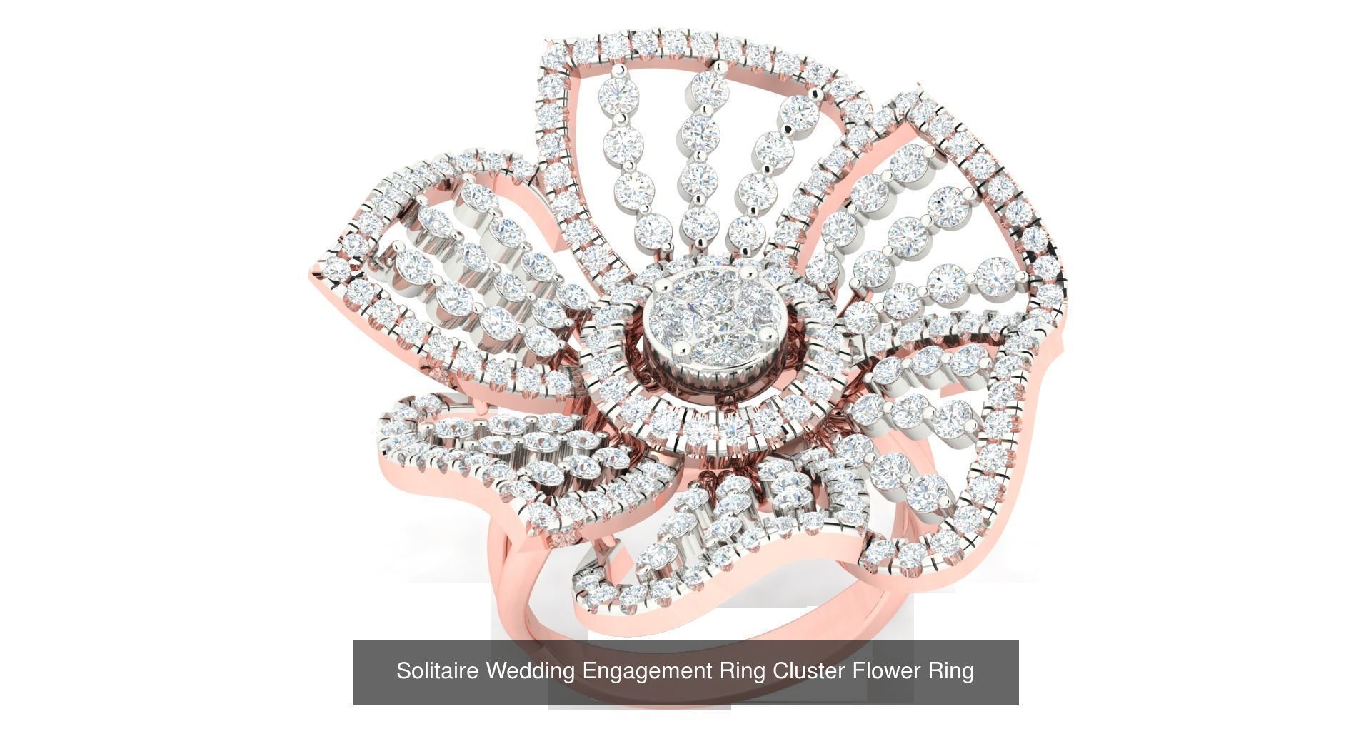 72 Solitaire Engagement Wedding Women Flower Rings Collection _24