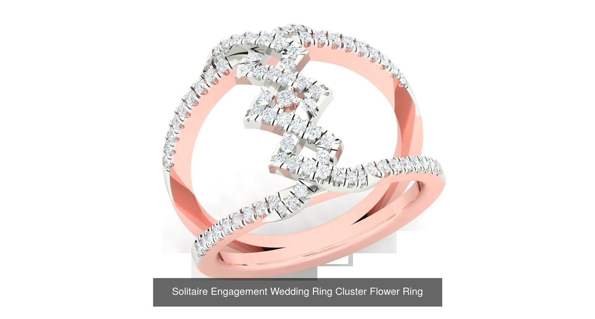 72 Solitaire Engagement Wedding Women Flower Rings Collection _31