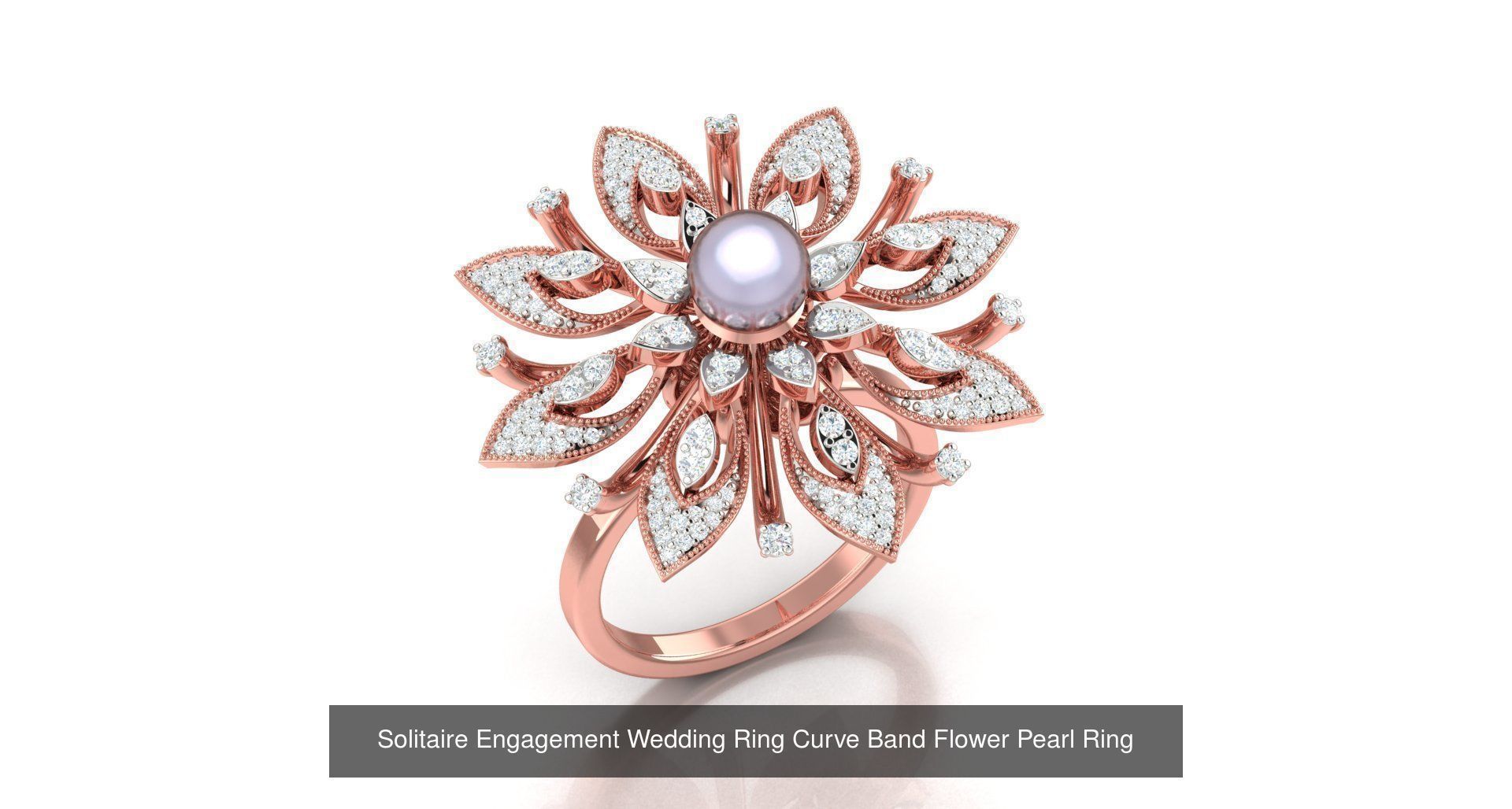 72 Solitaire Engagement Wedding Women Flower Rings Collection _65