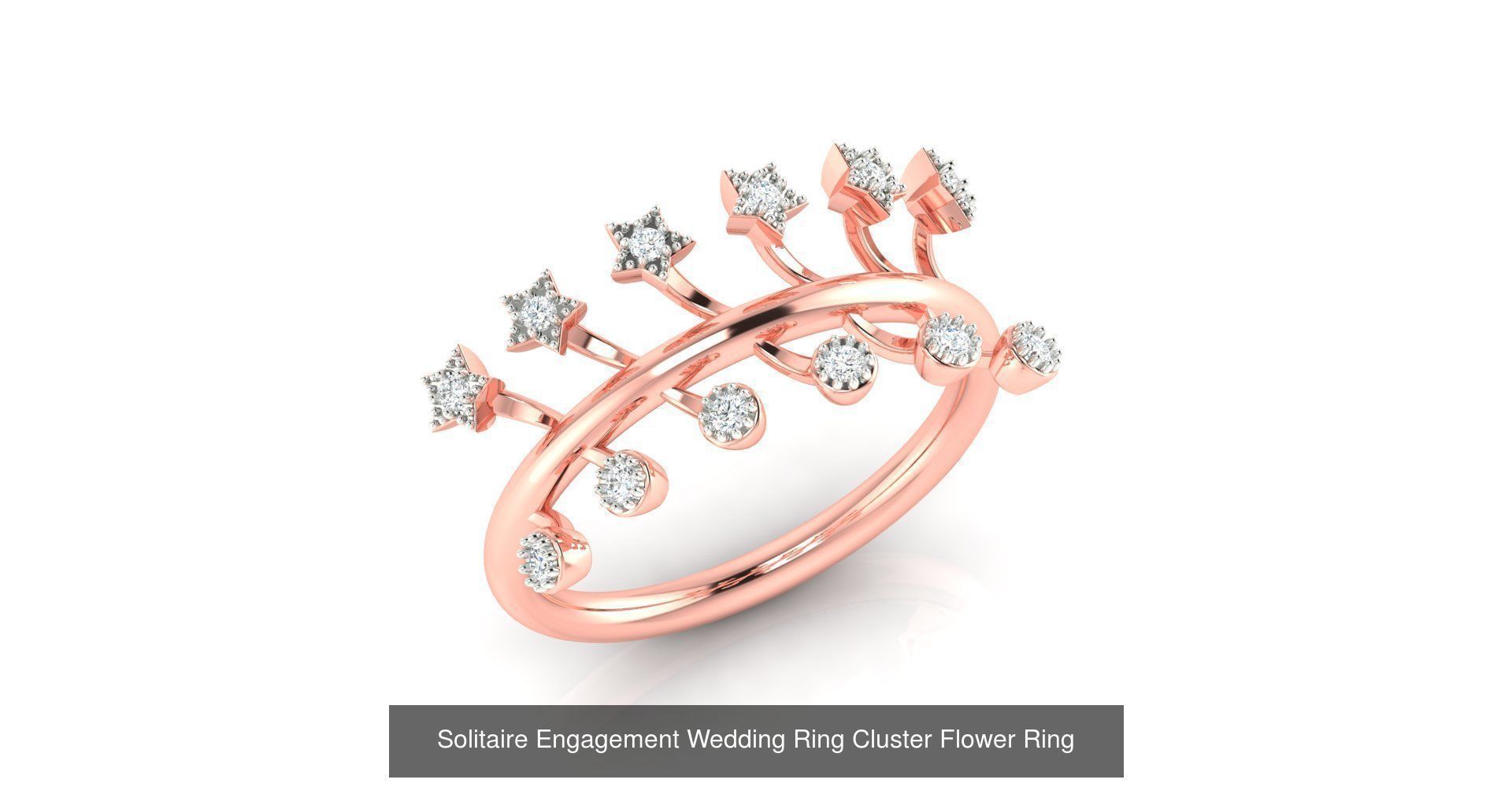72 Solitaire Engagement Wedding Women Flower Rings Collection _83