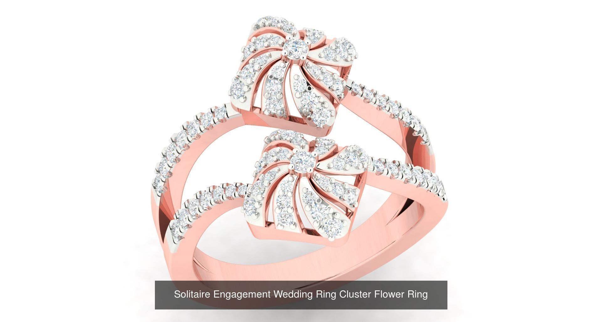 72 Solitaire Engagement Wedding Women Flower Rings Collection _29