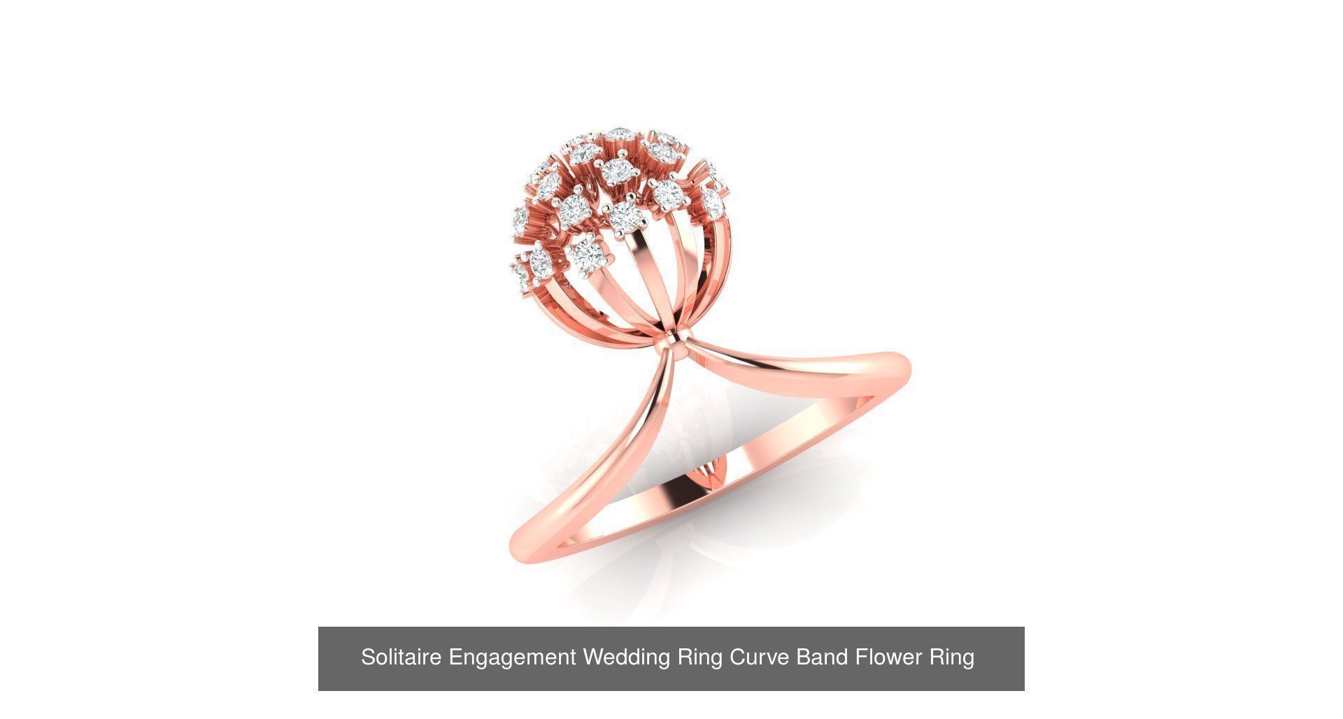 72 Solitaire Engagement Wedding Women Flower Rings Collection _79