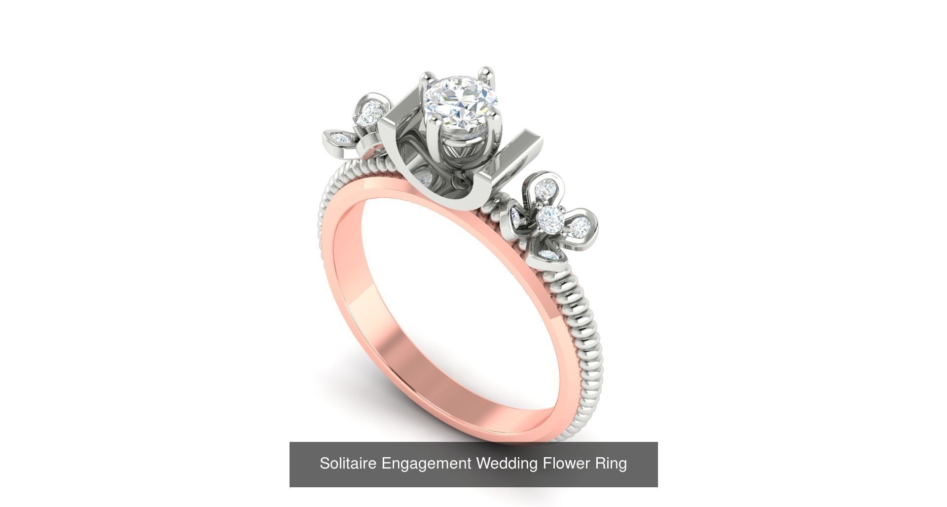 72 Solitaire Engagement Wedding Women Flower Rings Collection _22