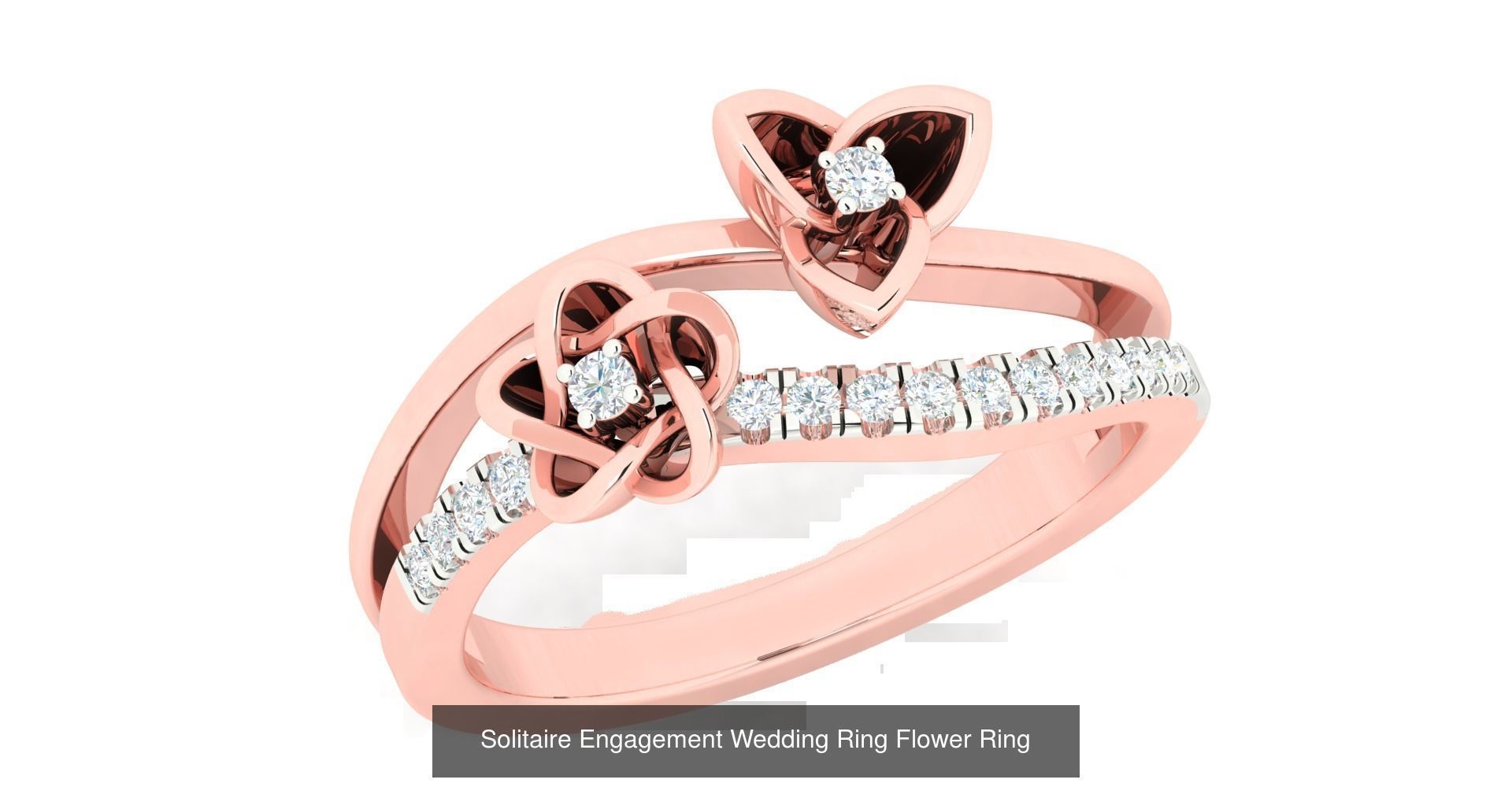 72 Solitaire Engagement Wedding Women Flower Rings Collection _41