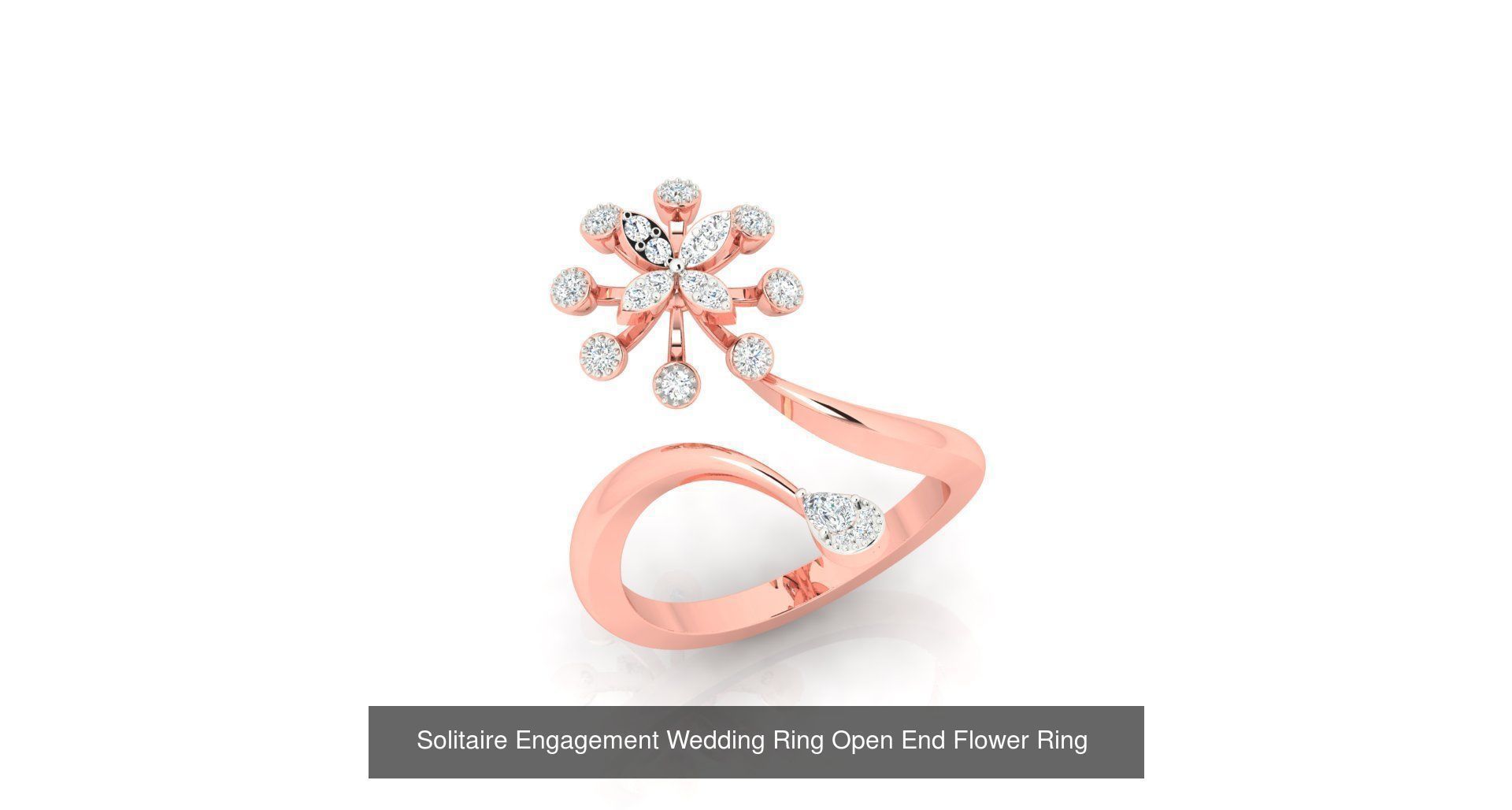 72 Solitaire Engagement Wedding Women Flower Rings Collection _84