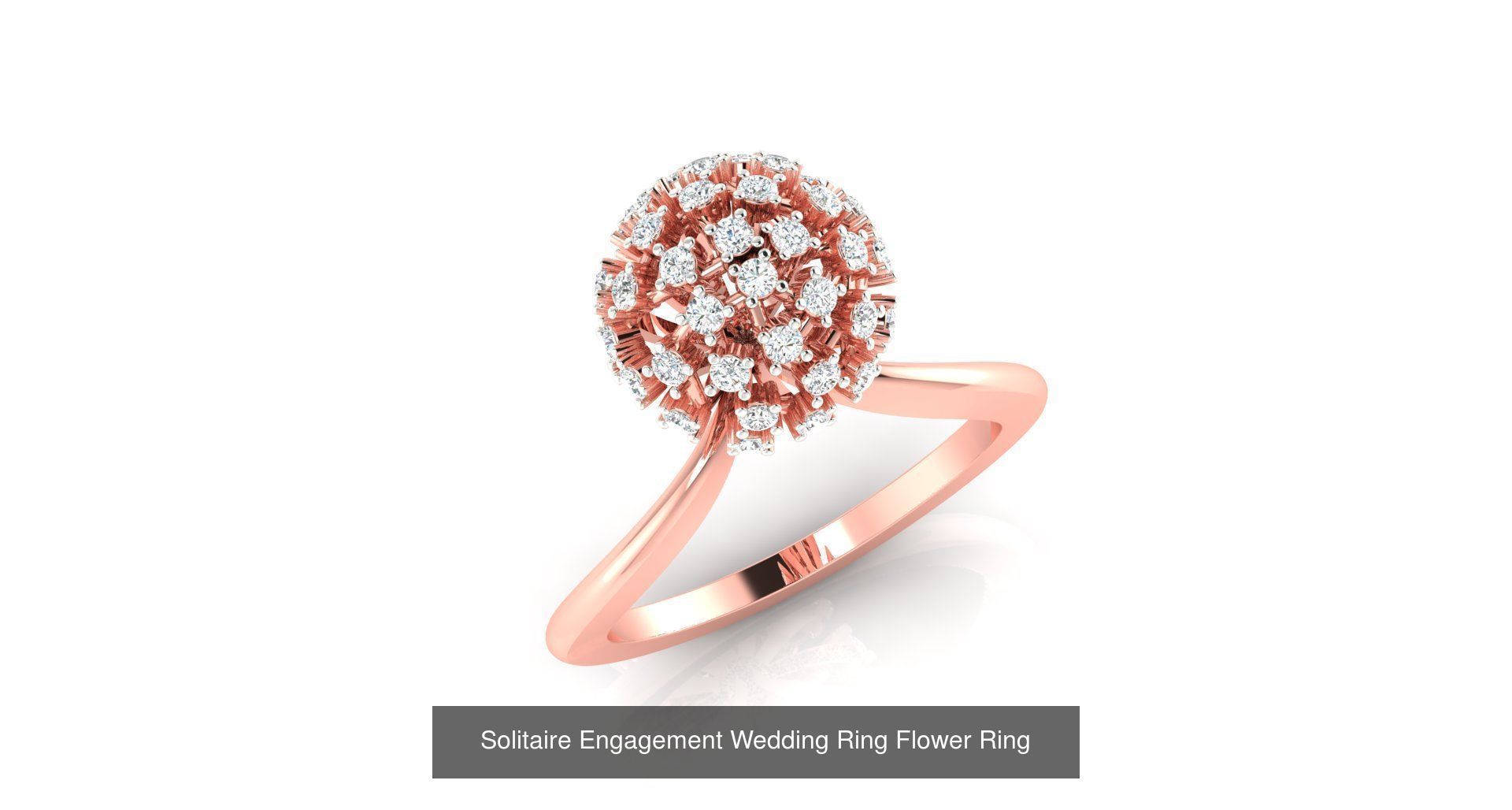72 Solitaire Engagement Wedding Women Flower Rings Collection _81