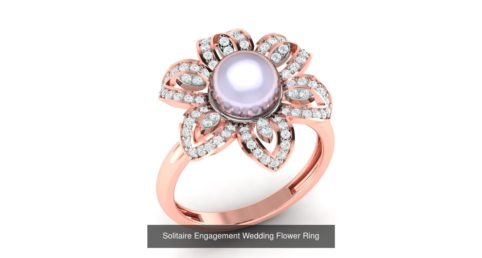 72 Solitaire Engagement Wedding Women Flower Rings Collection _21