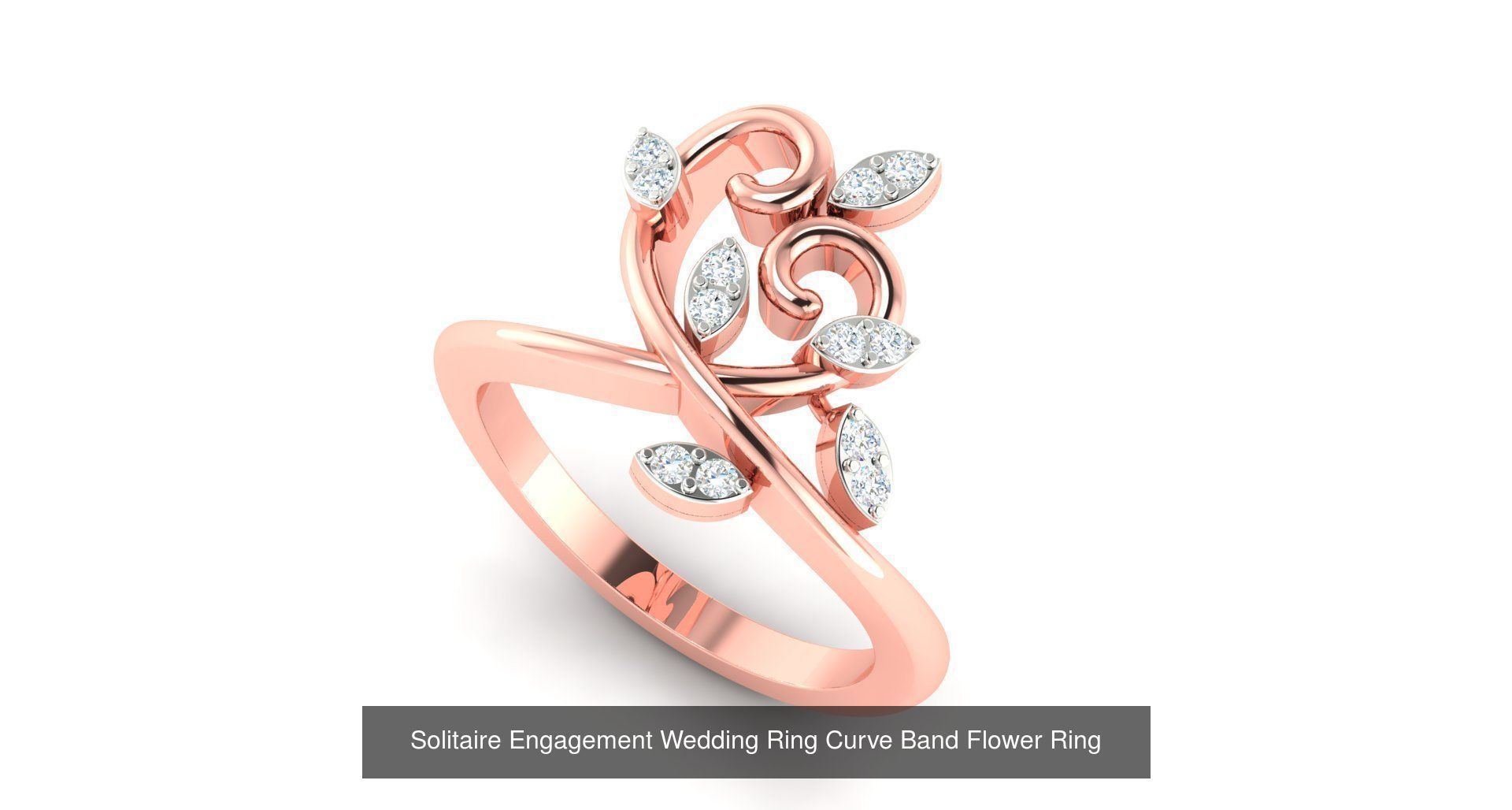 72 Solitaire Engagement Wedding Women Flower Rings Collection _71