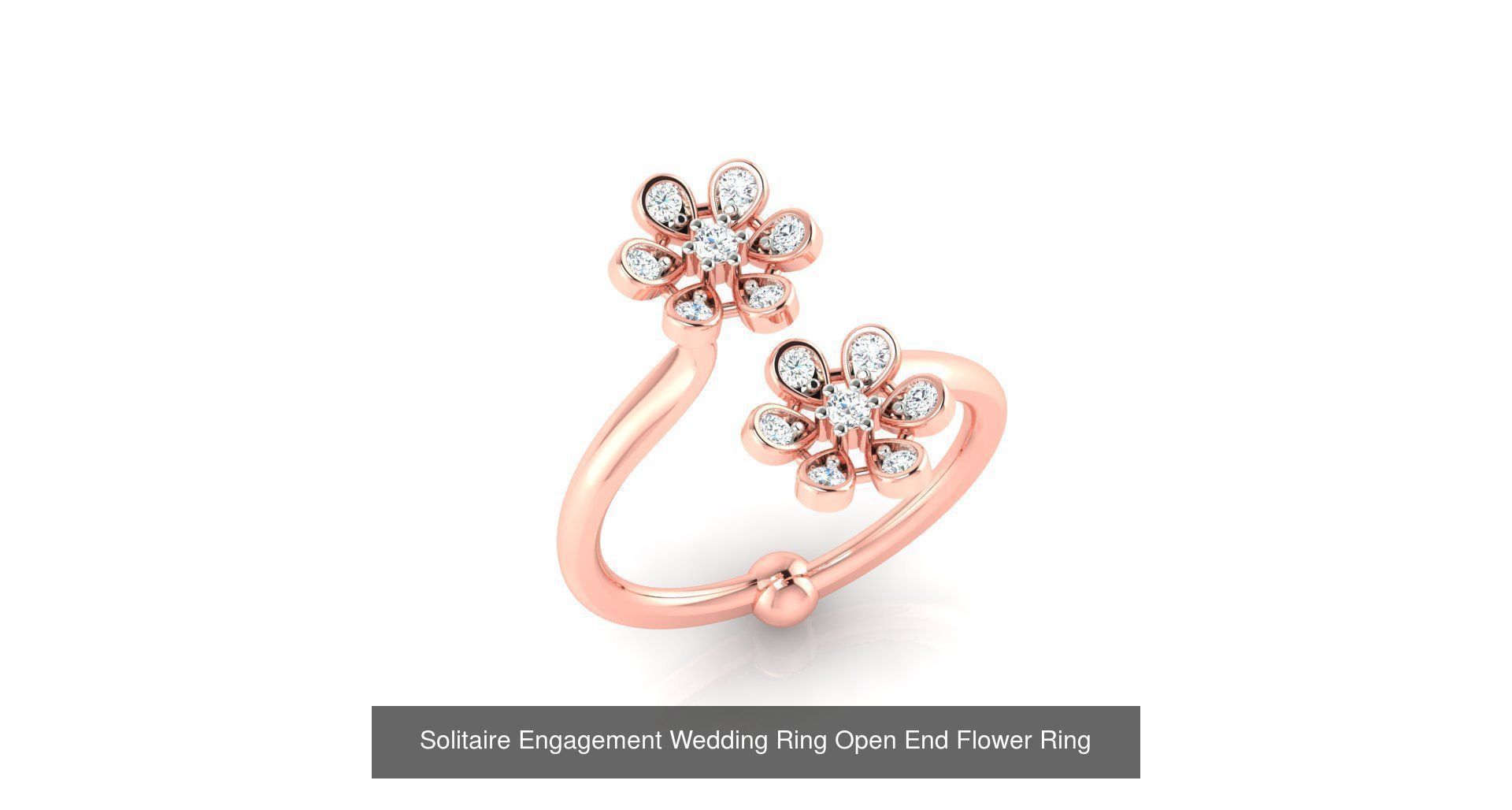 72 Solitaire Engagement Wedding Women Flower Rings Collection _74