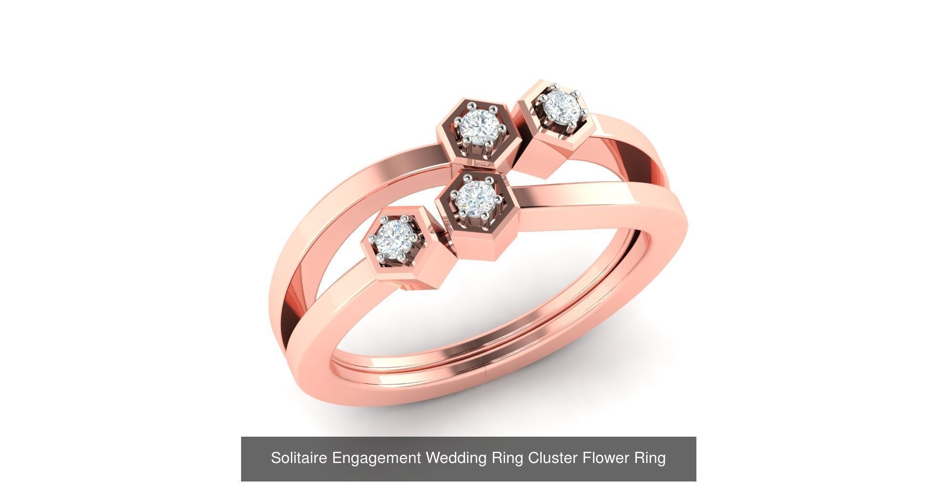 72 Solitaire Engagement Wedding Women Flower Rings Collection _26