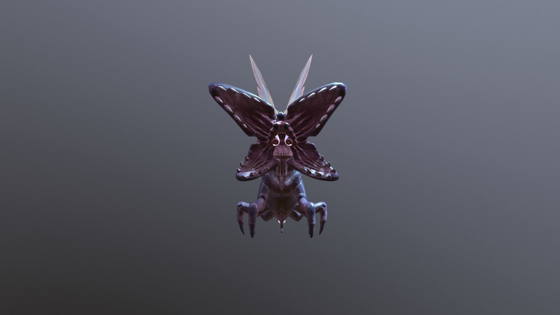 Butterfly parasitic dragon 3D model_5
