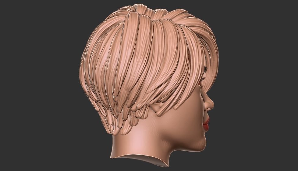 hair 37 3D print model_9