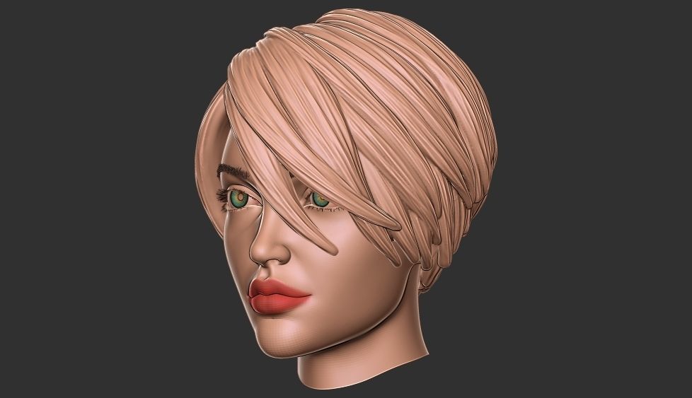 hair 37 3D print model_2