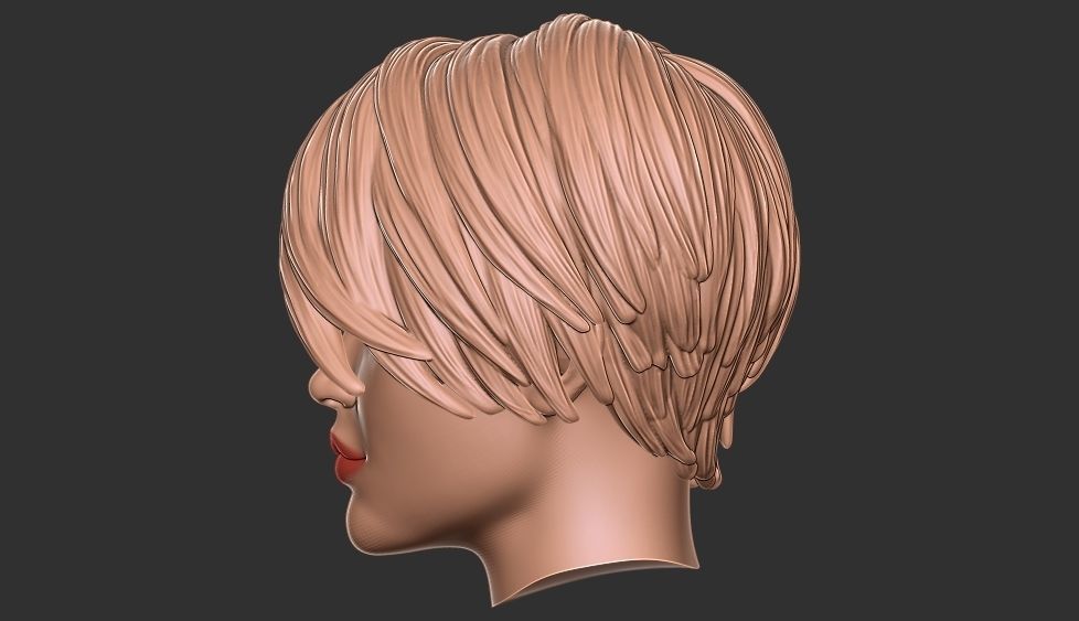 hair 37 3D print model_4