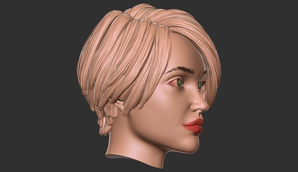 hair 37 3D print model_10