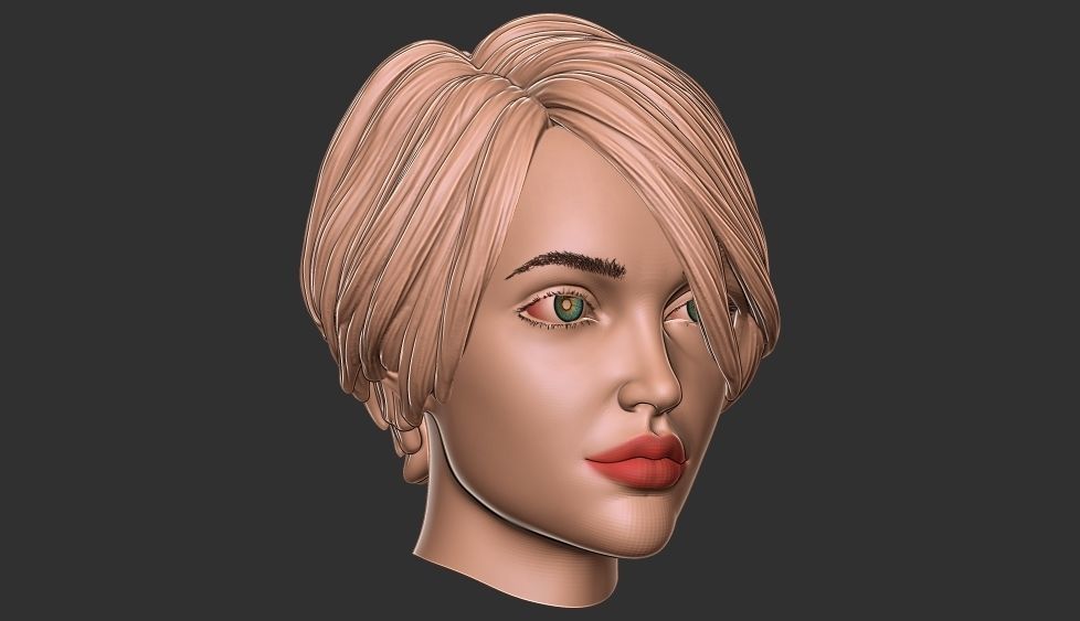 hair 37 3D print model_11