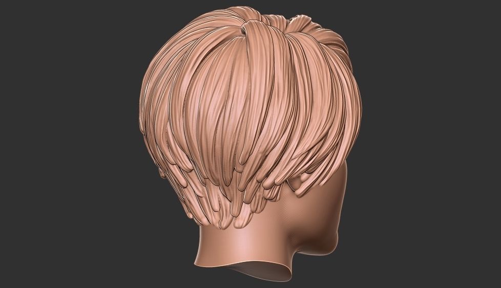 hair 37 3D print model_8