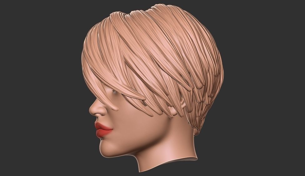 hair 37 3D print model_3