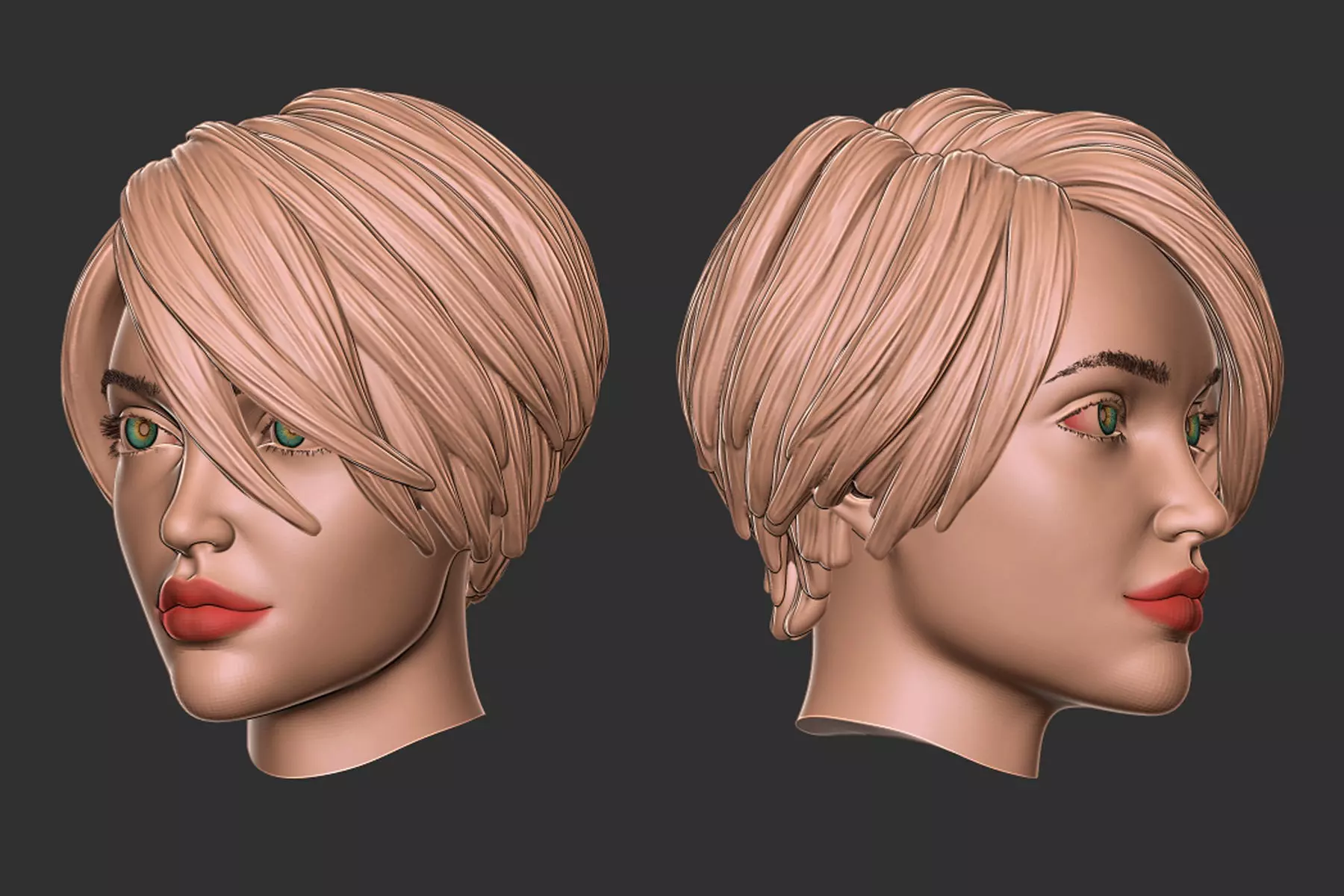 hair 37 3D print model_0
