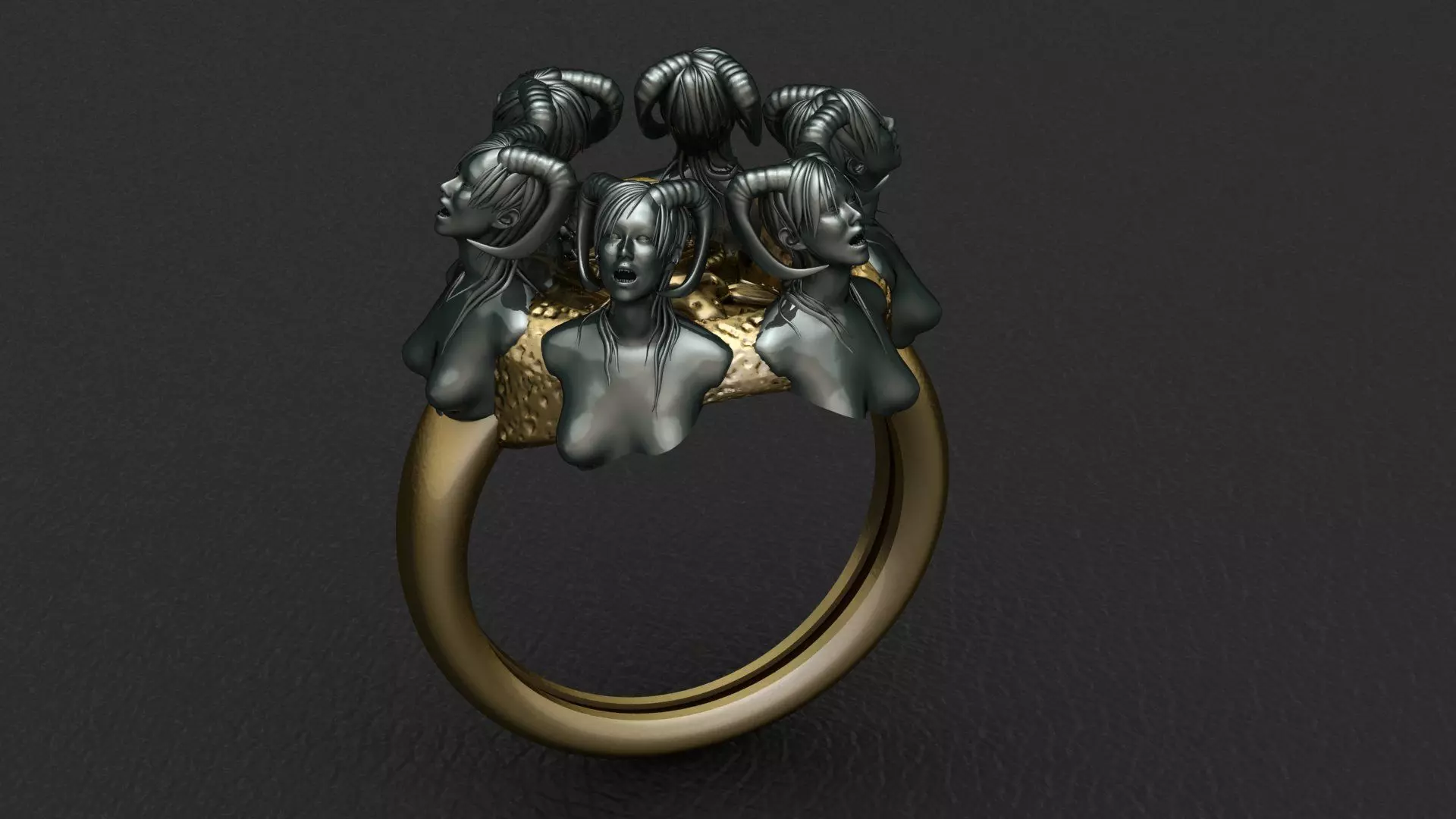 Devil Ring Woman Jewelry 3D print model