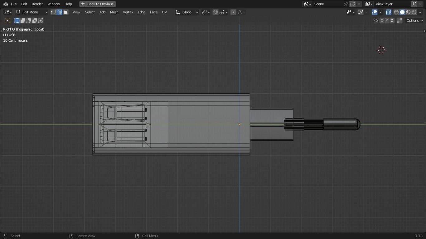 charger usb Low-poly 3D model_11