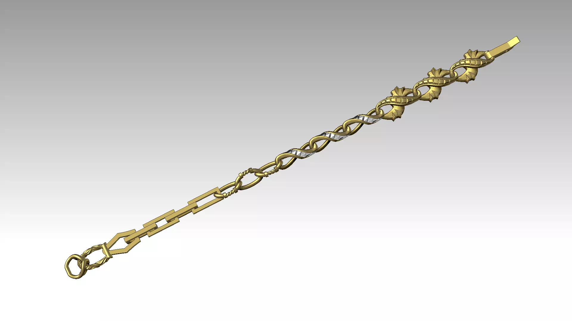 fantastic chain bracelet 3D print model