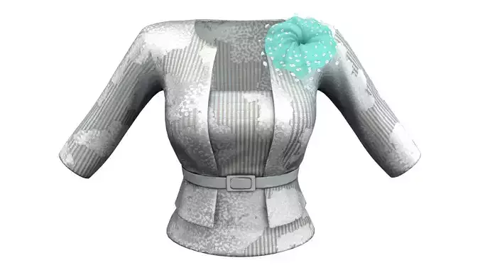 Ladies Belted Blazer Jacket