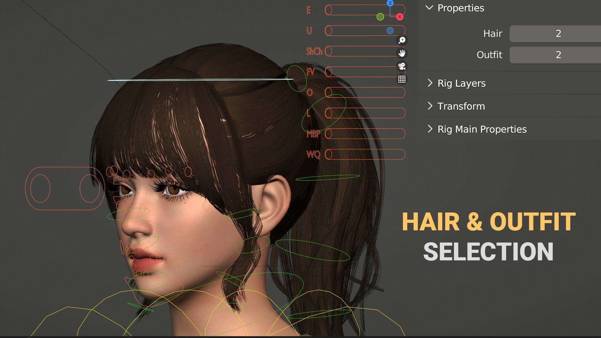 JOY - Rigged Sportswear Collection 3D model_6