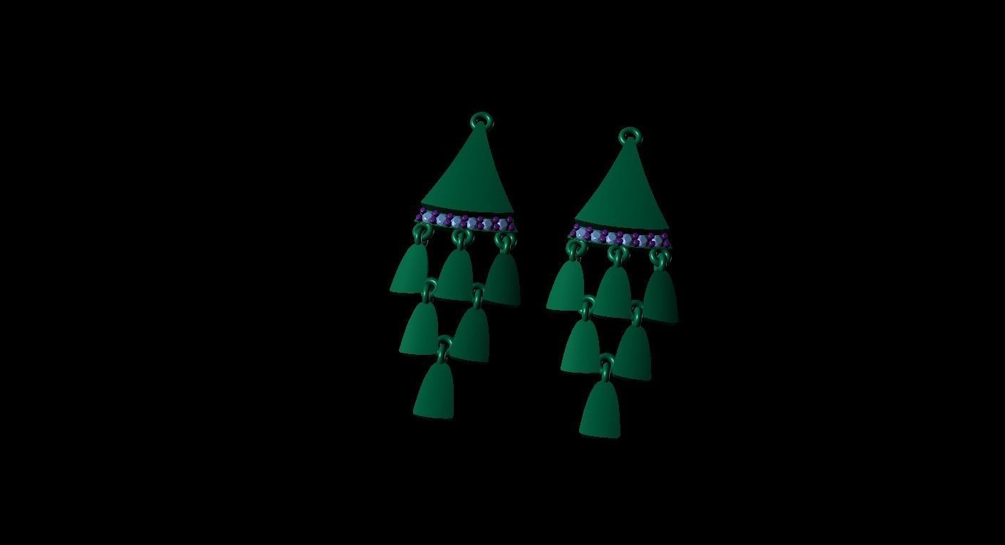 Women Earrings jcd Jewelcad Detail Bulk Collection 3dm Earring 3D print model_7