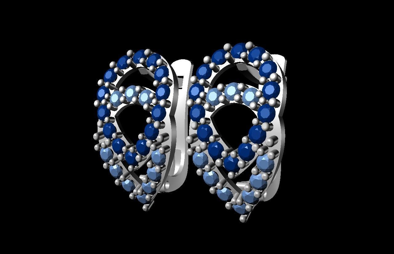 Women Earrings jcd Jewelcad Detail Bulk Collection 3dm Earring 3D print model_10