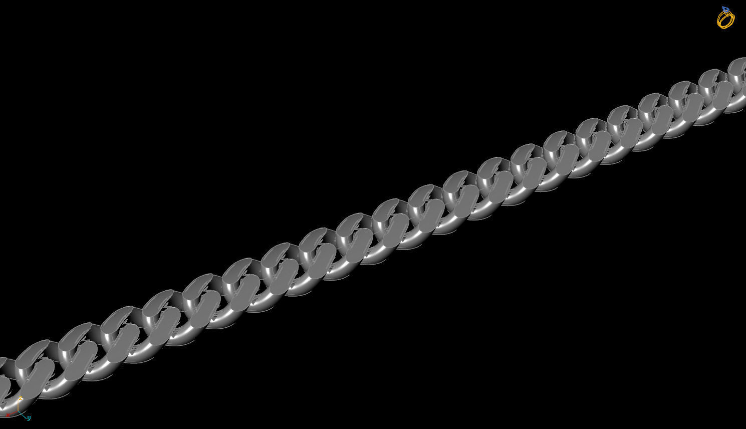 Chain Bracelet 3D print model_5