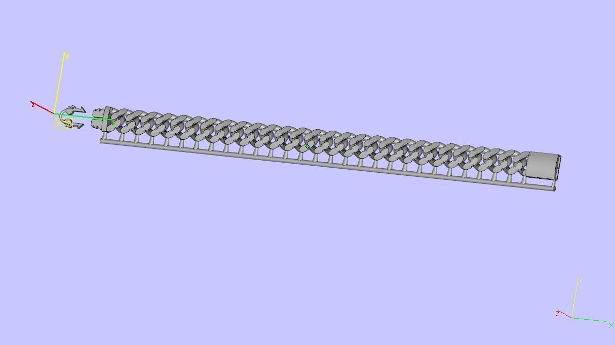 Chain Bracelet 3D print model_6