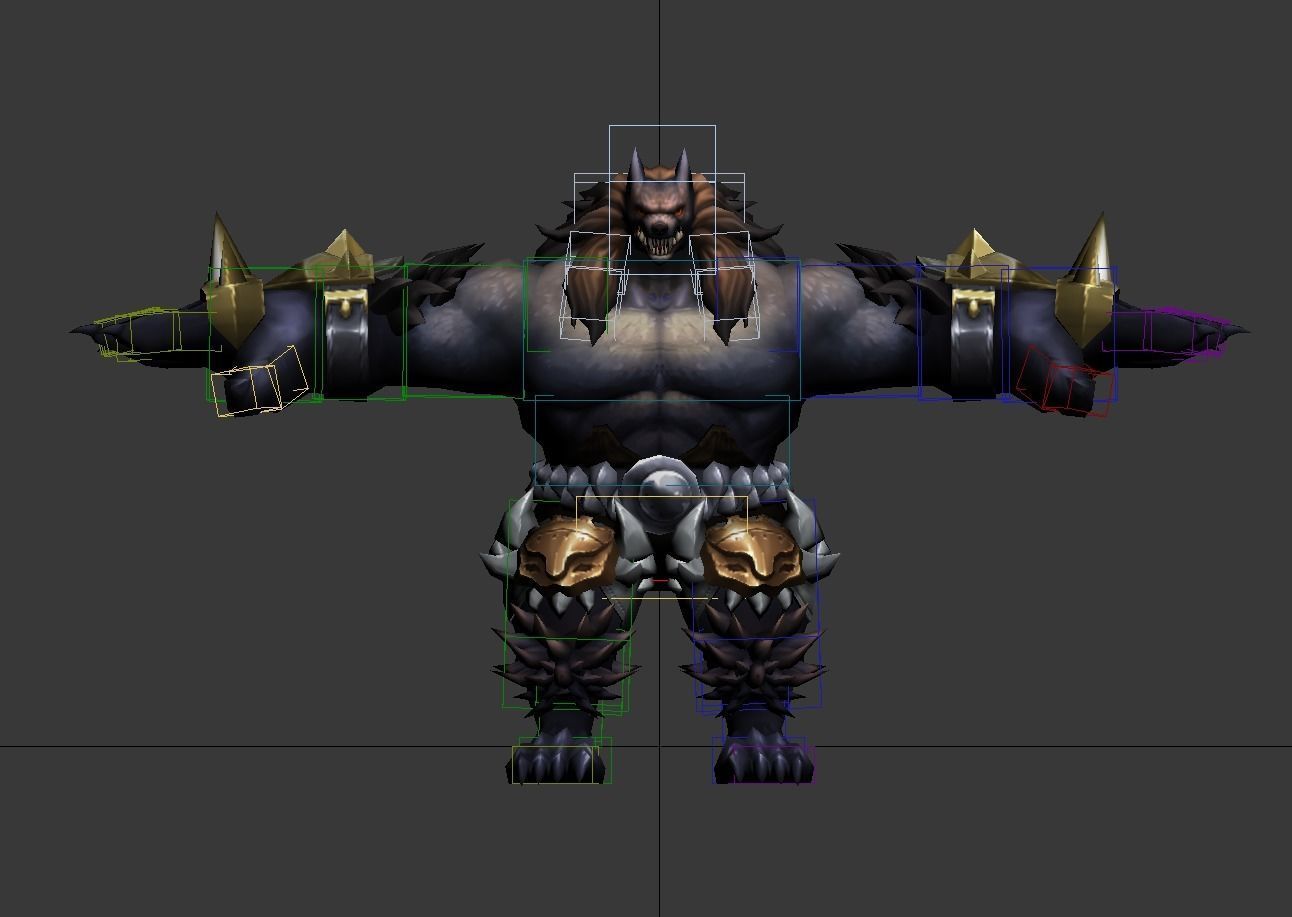 Tiger monster Low-poly 3D model Low-poly 3D model_1