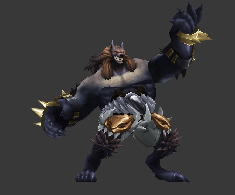 Tiger monster Low-poly 3D model Low-poly 3D model_4