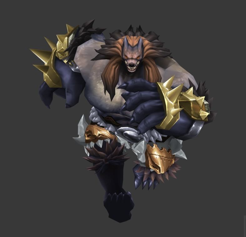 Tiger monster Low-poly 3D model Low-poly 3D model_2