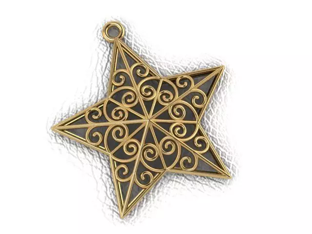 Star Pendant 3D print model
