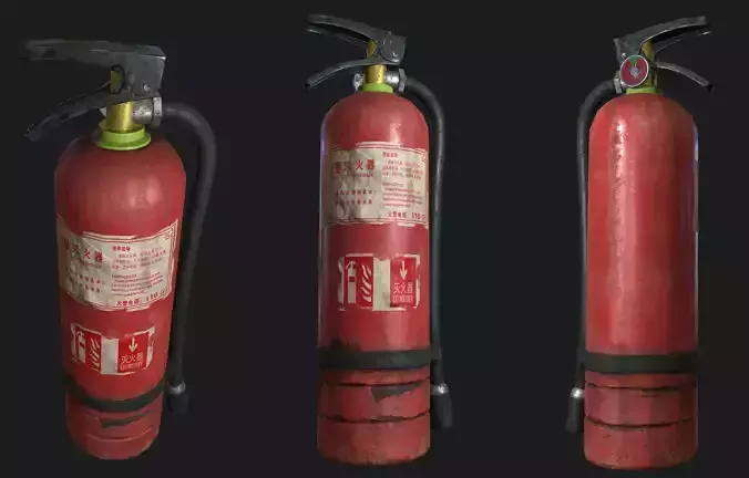 Fire Extinguisher 3D Print Model