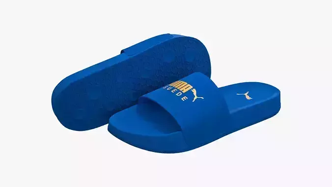 Puma Leadcat Suede Sandals Blue