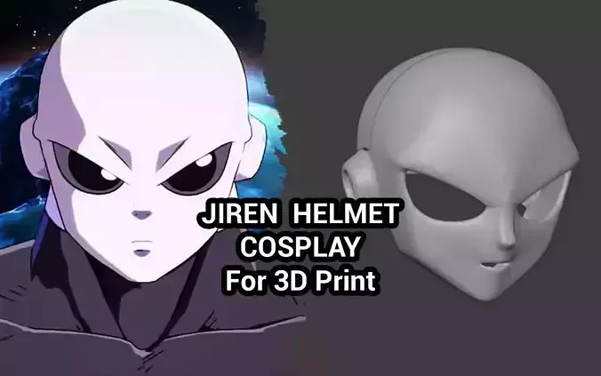 Jiren Helmet Cosplay 3D print model