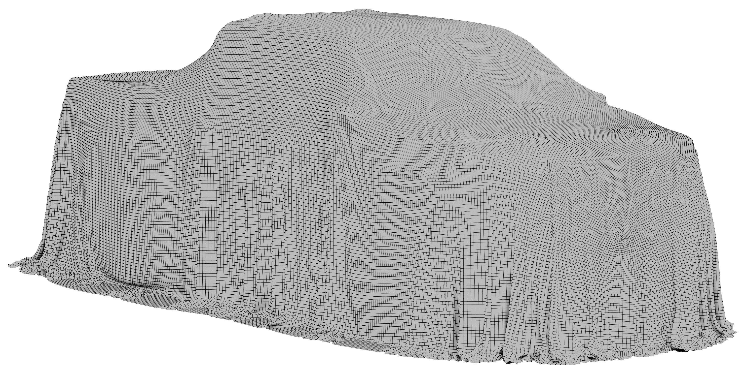 Car Cover Pick-Up 3D model_6