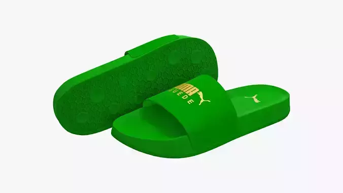 Puma Leadcat Suede Sandals Green