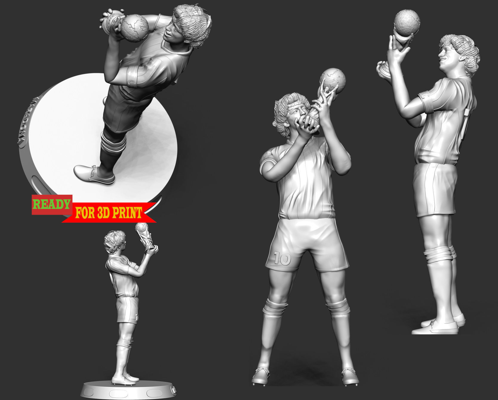 Diego Maradona 3D print model_5