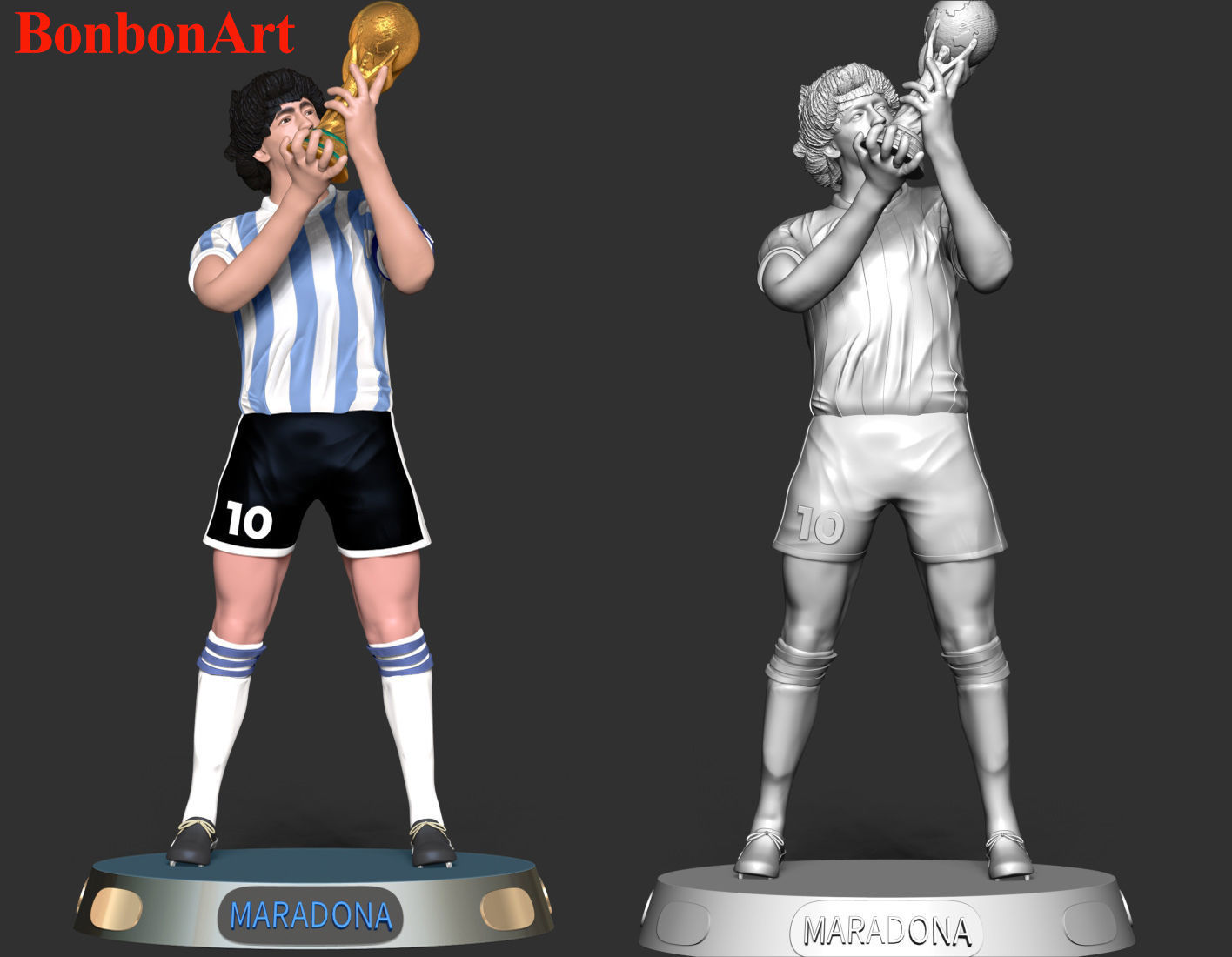 Diego Maradona 3D print model_6