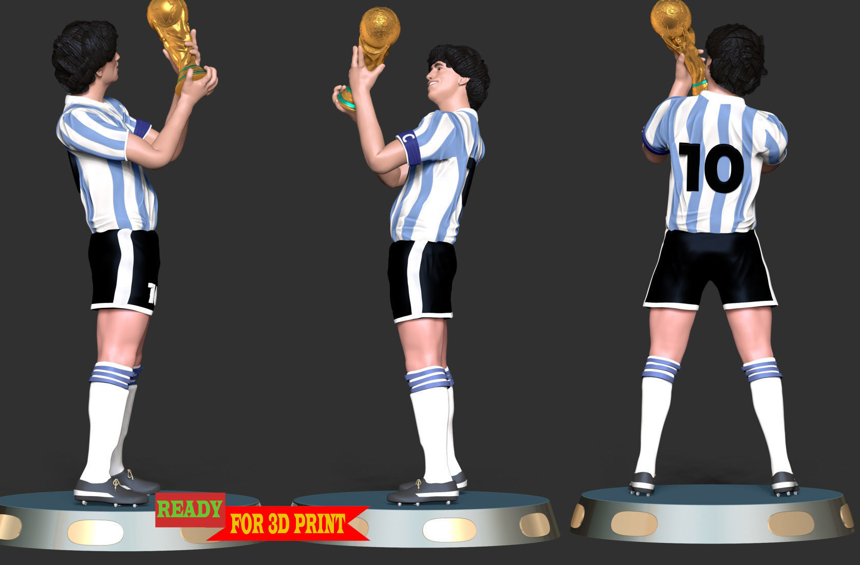 Diego Maradona 3D print model_4