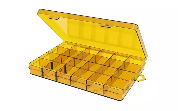 Plastic Box Wide with small Compartments
