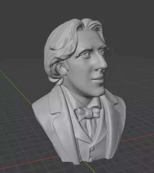 Oscar Wilde 3D print model_8