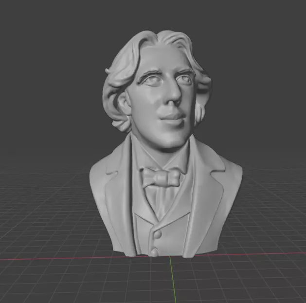 Oscar Wilde 3D print model_1