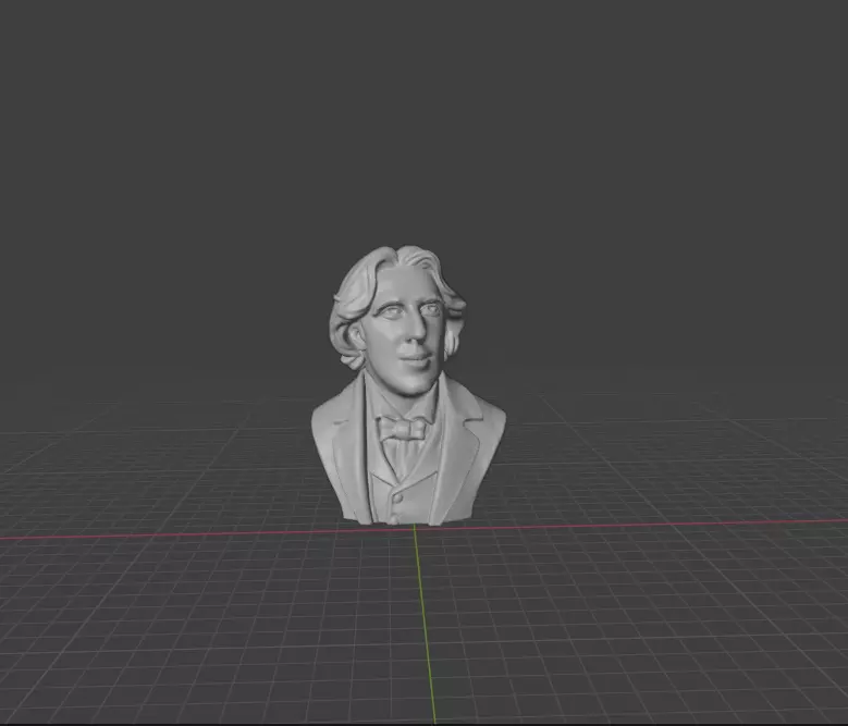 Oscar Wilde 3D print model_0