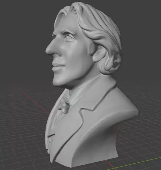 Oscar Wilde 3D print model_4